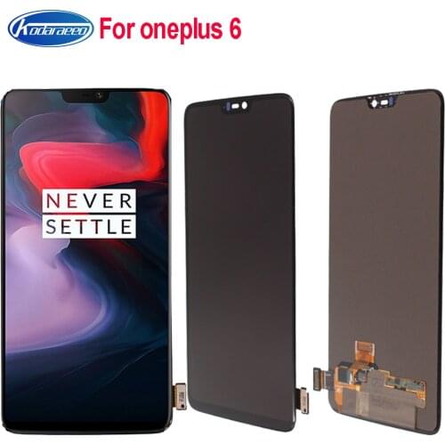 Original AMOLED 6.28"For Oneplus 6 A6000 A6003 LCD Display Touch Screen Digitizer Panel Assembly