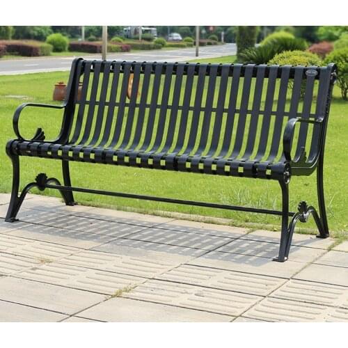 Park chair outdoor bench cast aluminum leisure iron art community chair double chair courtyard outdoor park bench