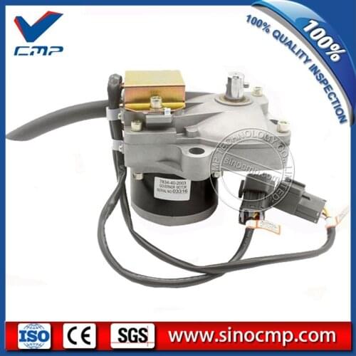 PC100-6 PC120-6 PC130-6 Throttle Motor 7834-40-2003, Stepper Motor for Komatsu Excavator Actuator