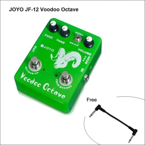 JOYO JF-12 Voodoo Octave Electric Guitar Effect Pedal Bass Dynamic Compression Fuzz Ultimate Distortion True Bypas Free cable