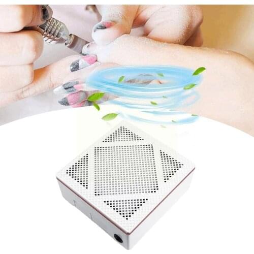 120W Nail Dust Vacuum Cleaner For Manicure With 2pcs Dust Suction Filter Extractor Salon Nail Professional For Pedicure Nai N6J9