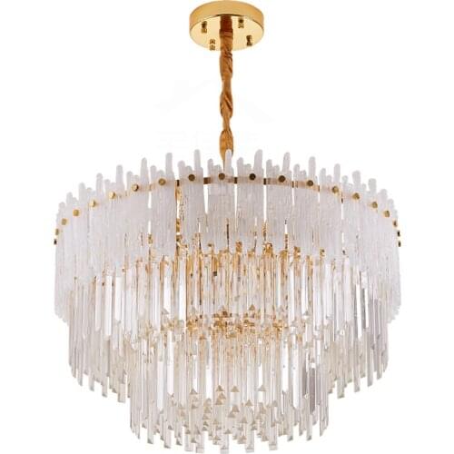 Postmodern light luxury chandelier living room dining room bedroom hotel villa creative personality simple Nordic crystal lamp