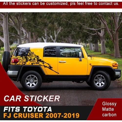Car Sticker Side Body Rear Trunk Tank Styling Car Mud Graphic Vinyl Car Accessories Custom Fit For TOYOTA FJ CRUISER 2007-2019