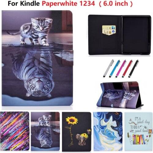 Smart Cover For Amazon New Kindle Paperwhite 1 2 3 4 Case 2018 6.0 inch Caqa For Fundas Kindle Paperwhite 4 10th Generation Case