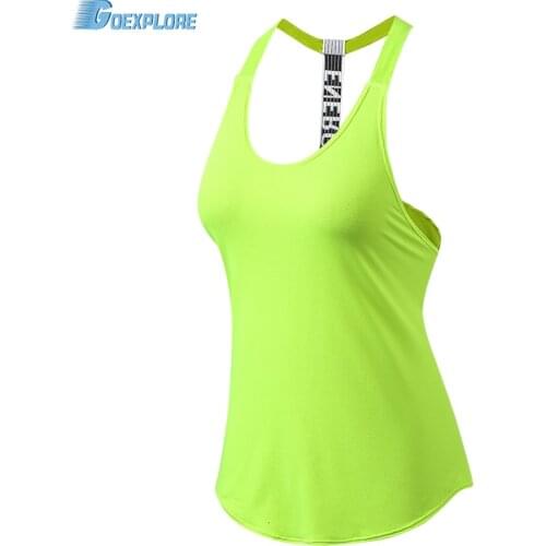 Goexplore Running Vest Women Gym Sports Sleeveless Shirts Tank Tops Fitness Clothes Loose Quick Dry Breathable Tops Singlets