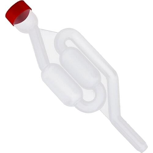 1/2/3pcs Water Seal Exhaust One way Home Brew Wine Fermentation Airlock Sealed Plastic Air Lock Check Valve Water Sealed Valves