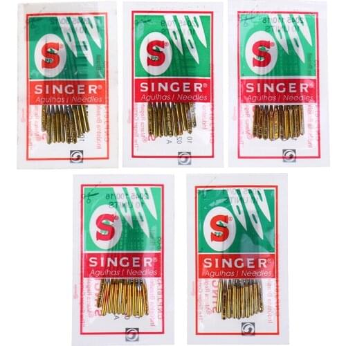 50pcs/5bags Mix size singer needles sewing needle domestic sewing needle 2020 HAX1 705H 9#,11#,14#,16#,18