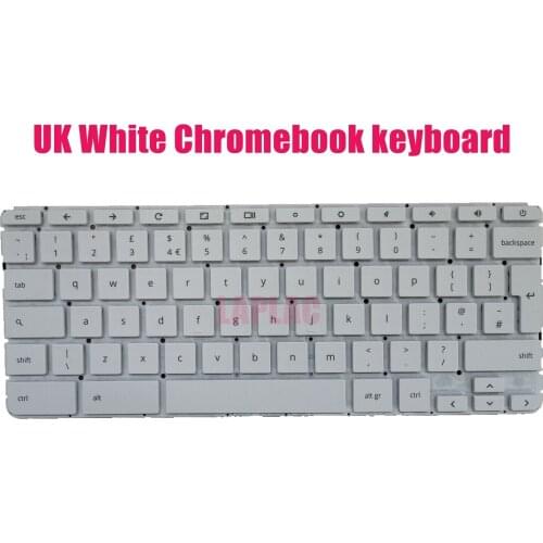 UK white keyboard for HP Chromebook 14 G5/14A G5 9Z.NEUSQ.30U NSK-XL3SQ