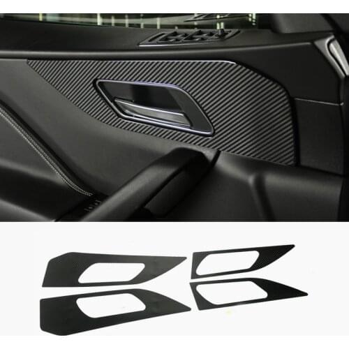 Car accessories Interior door handshandle Carbon fiber sticker Cover Car-styling For Jaguar F-Pace X761