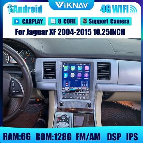 10.25 inch Android 10 car radio head unit GPS Navigation Stereo receiver For Jaguar XF 2004-2015 2Din Car DVD Multimedia Player