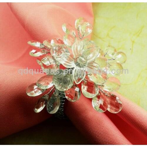 Beaded wedding napkin ring, napkin holder, decoration napkin ring