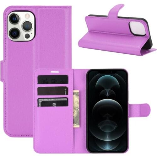 20pcs Litchi Flip Wallet Magnet Kickstand Case Leather Card Slot Cover For iPhone 13 Pro Max 12 Mini 11 XS XR X 8 7 6 Plus SE