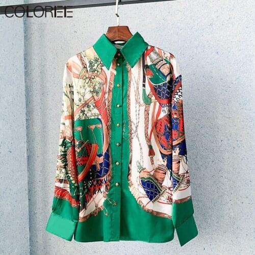 Зеленые блузки COLOREE China At AliExpress