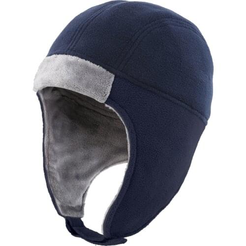 Connectyle Mens New Thermal Skull Cap Beanie with Ear Flaps Fleece Lined Windproof Winter Daily Snow Ski Hats