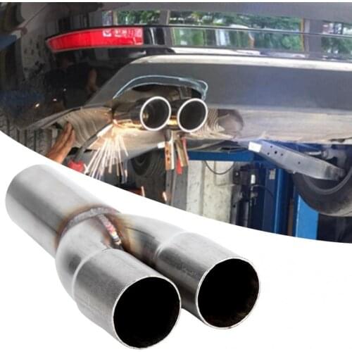Dual 1.5'' ID Inlet Single 1.75'' OD Outlet Exhaust Merge Collector Stainless Steel Motorcycle Exhaust Systems Accessories