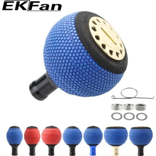 EKFan high quality Fishing Reel Handle Knob for 1000/2000/3000/4000 series Fishing Reel 28/34/42mm Fishing DIY Accessory