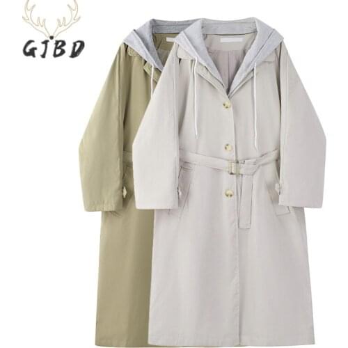 GJBD Women's Hooded Trench Coats