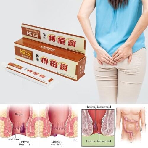5PCS Hua Tuo Hemorrhoids Ointment Natural Herbal Hemorrhoids Treatment Cream Internal Hemorrhoids Piles External Anal Fissure