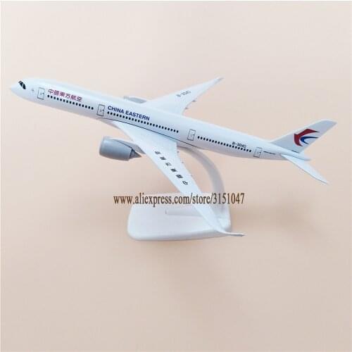 Alloy Metal Air China Eastern Airlines A350 Airplane Model Eastern Airbus 350 Airways Plane Model Stand Aircraft Gifts 20cm