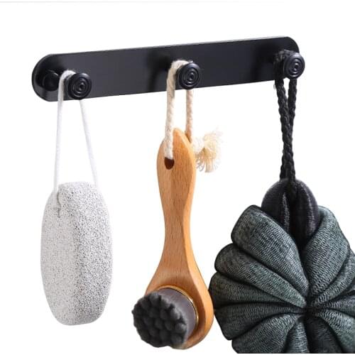 Wall-Mounted Coat Hook Space Aluminum Living Room Clothes Hat Storage Holder Home Decoration Hook