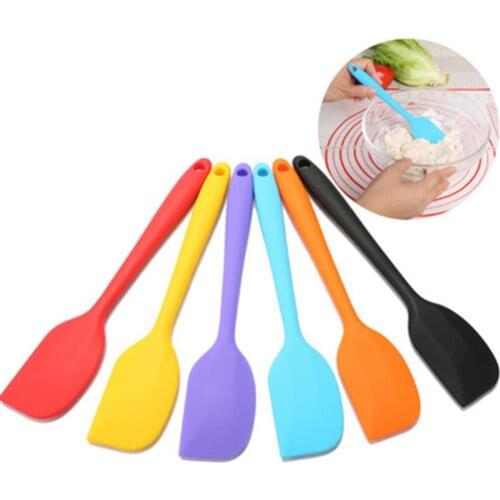 Newest Heat-Resistant Silicone Spatulas Cake Cream Butter Scraper Kitchen Cooking Gadget and Bakeware Tool Baking Scraper Tool