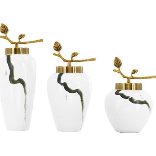 New Chinese home living room decoration luxury jewelry storage tank decoration