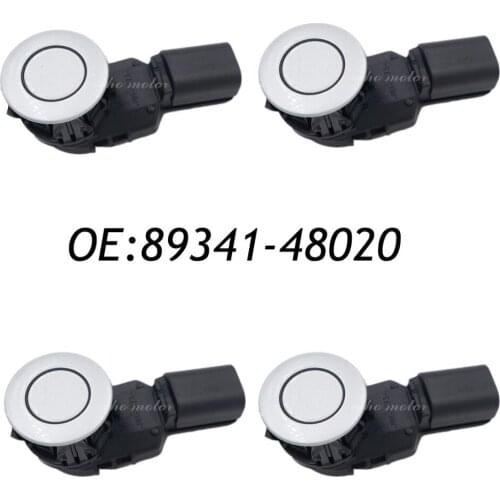 New SET (4) Silver 89341-48020 42631 PDC Parking Sensor Reverse Assist for Toyota