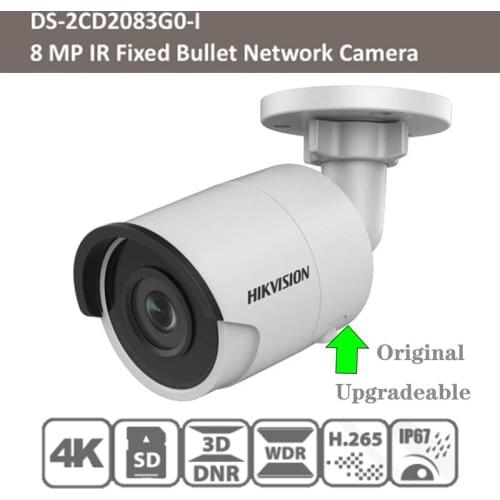 Original Hikvision English DS-2CD2083G0-I Replace DS-2CD2085FWD-I 4K Surveillance H265 POE IR CCTV WDR Fixed Bullet IP Camera