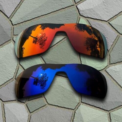 Red Orange&Violet Blue Sunglasses Polarized Replacement Lenses for Oakley Offshoot