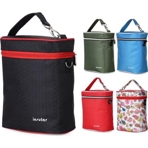 Breastmilk Cooler Bag Insulated Baby Bottle Bag Reusable Baby Bottle Tote Bag Stroller Feeding Bottle Bags