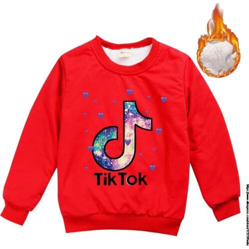 Tik Tok Winter Warm Baby Sweaters For Girls Pullovers Fashion Autumn Cartoon Tik Tok Boys Kids Sweaters Children Clothes 2-15Y