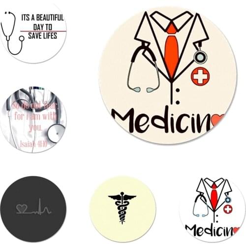 Nurse Medical Medicine Health Icons Pins Badge Decoration Brooches Metal Badges For Clothes Backpack Decoration 58mm