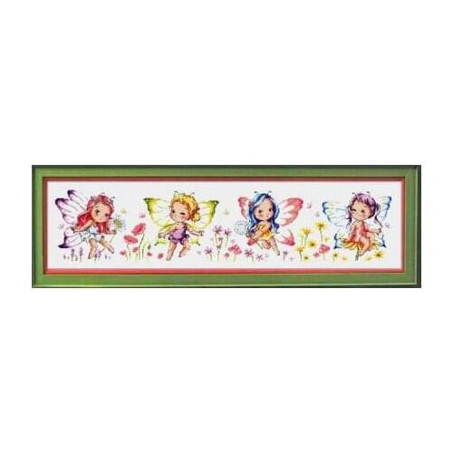 Gold Collection Counted Cross Stitch Kit Butterfly Elf Fairy Fairies Elves SO