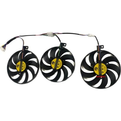 1Set T129215SU PLD09210S12H FDC10H12S9-C GPU Cooler Fan For ASUS ROG STRIX RTX 2080 2080 Ti GAMING 3060 OC Edition Cards Replace