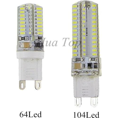 1Pcs Free shipping Crystal downlight high lumen 5W 10W lamp G9 LED corn bulb SMD 3014 lampadas 220V Bombillas 360 light angle