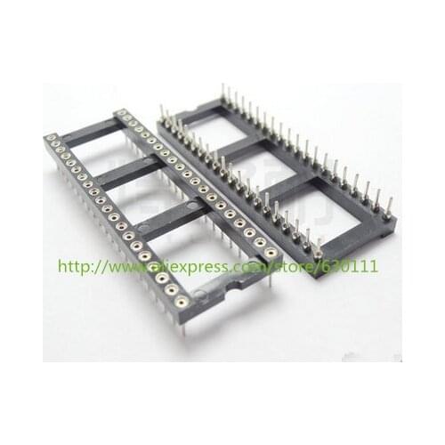 10PCS DIP-40-Round IC SOCKET 40 PIN 40PIN 40P Round Hole DIP IC Sockets Adaptor Solder Type,Gold plated inner