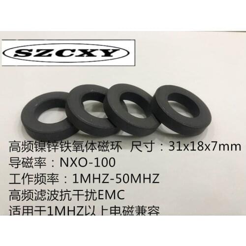 100% New and original 31X18X7 NXO-100 Nickel zinc ferrite magnetic ring