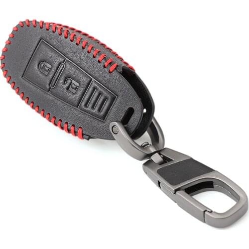 3 Button Leather Car Remote Key Fob Shell Cover Case For Suzuki Vitara Swift Ignis Kizashi SX4 Baleno Ertiga 2016 2017 2018