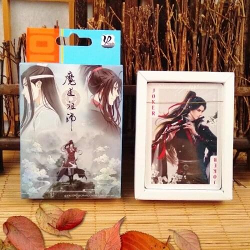 54 Sheets/Set The Untamed Mo Dao Zu Shi Poker Cards Comics Character Collection Playing Cards Christmas and New Year gifts