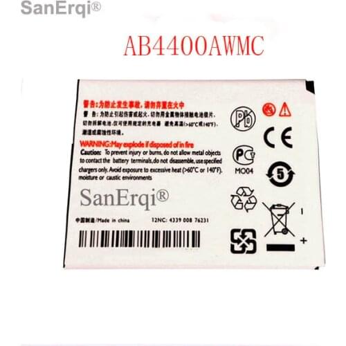 SanErqi 4400mAh AB4400AWMC Battery For PHILIPS Xenium V387 CTV387 Cell Phone Battery