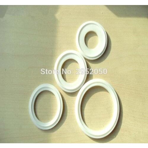Free shipping 5pcs 2" 51mm Sanitary Tri Clamp PTFE Gasket Tri Clamp Tri Clover Gasket Sanitary Pipe Fitting WF2310