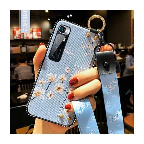 For Xiaomi Mi 10 Ultra Case Soft Fashion wristband With diamond Protective Back Cover Case for xiaomi mi10 ultra 10ultra shell