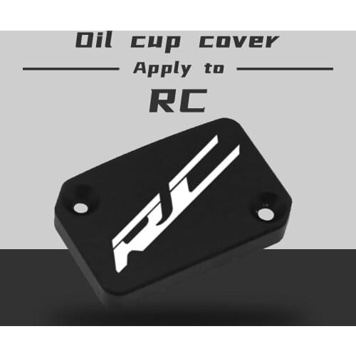 FOR KTM RC 125 / RC 200 / RC 250 / RC 390 CNC Aluminum Motorcycle Brake Fluid Fuel Reservoir Tank Cap Cover