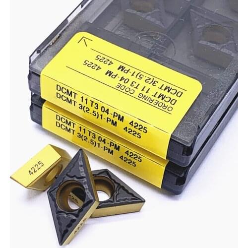 DCMT11T304DCMT11T308 PM 4225 Internal Turning Tool Cermet Grade Carbide Inserts Lathe Cutter Tools Turning Tool Inserts
