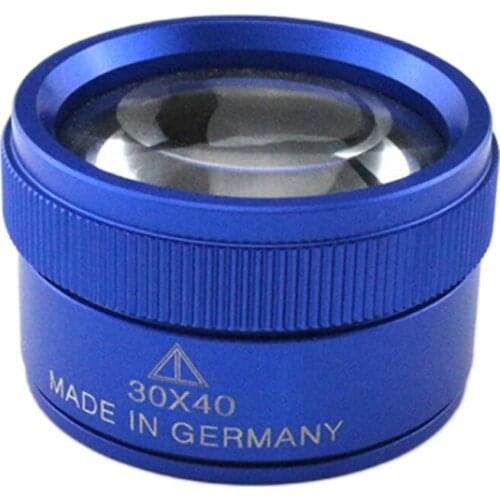 K1KA 30x Optics Loupes Magnifier Loop Microscope Magnifying Glass Lens Portable Compatible with Jeweler Coins Stamps