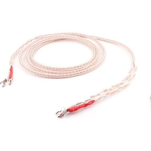 Yter Pair 8TC Speaker Cable Speaker Cables without original box banana to spade