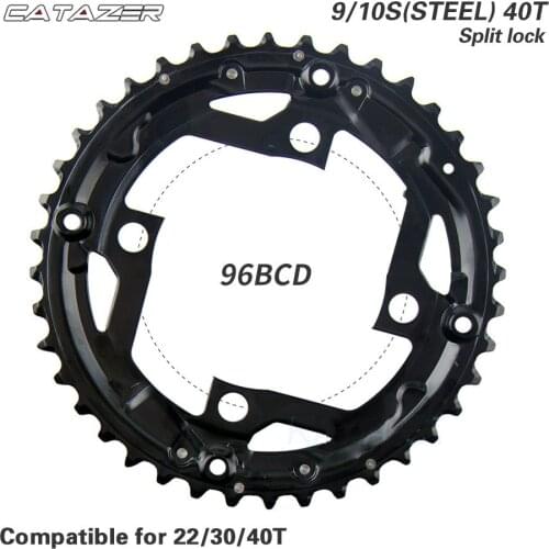 Round Chainring 64/96/104BCD Mountain Bike Chainwheel 22/24/30/32/40/42/44T Crankset Steel Al Alloy Tooth Plate Parts Mtb Parts
