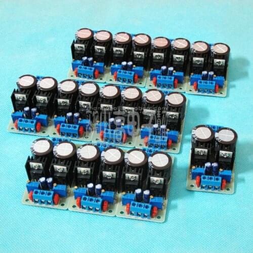 KYYSLB DC5-35V LM317T LM337T Linear Power Amplifier Positive and Negative Dual Power Supply Board Adjustable Power Supply Board