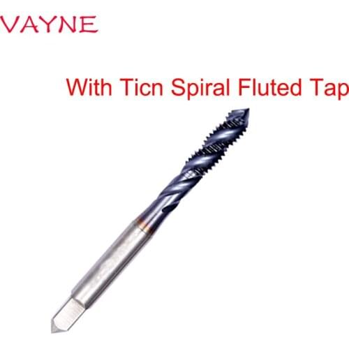 HSSE Metric With Ticn Spiral Fluted Tap M2 M2.5 M3 M4 M5 M6 M8 M10 M12 X0.4 X0.5 X0.7 X0.8 X1.25 X1.75 Machine Screw Thread Taps