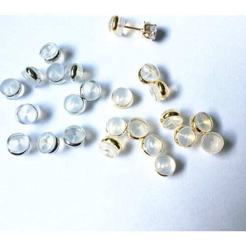 New Arrival! 7x6mm 100pcs Soft Silicone Ear Stud cap for Hand Made Earring DIY Parts,Jewelry Accessories Findings & Component-3